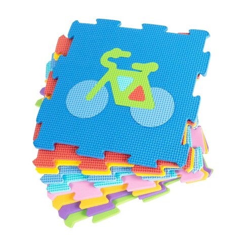 Mata dla malucha piankowa pojazdy, 29x29cm Smily Play (SP84356)