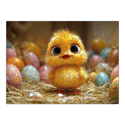 Puzzle drewniane Wielkanocny kurczaczek 50 el. Multigra