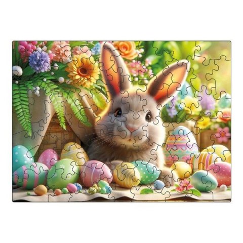 Puzzle drewniane Wielkanocny zajączek 50 el. Multigra