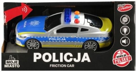 Samochód policyjny światło i dźwięk Mega Creative (552098)