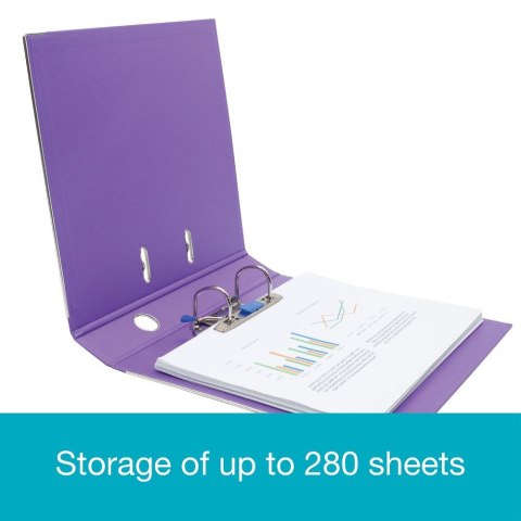 Segregator dźwigniowy 5 cm Pro+ A4 50mm fioletowy Elba (100202100)