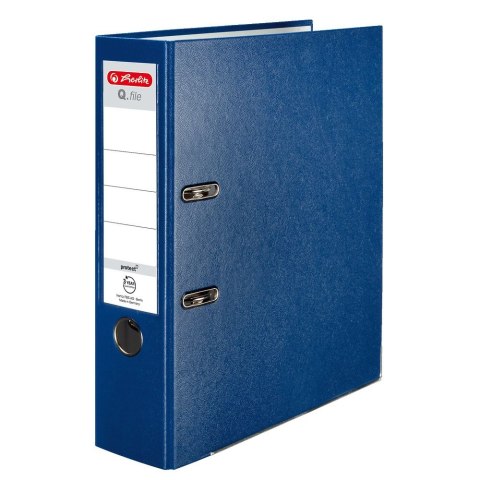 Segregator dźwigniowy Q. file Standard 0011167418 A4 80mm niebieski Herlitz (300003084)