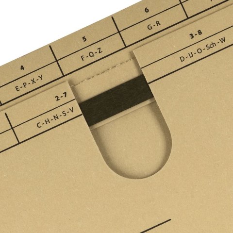 Skoroszyt Vertic Ultimate wiszący A4 brązowy karton 230g Elba (100081039)