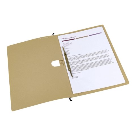 Skoroszyt Vertic Ultimate wiszący A4 brązowy karton 230g Elba (100081039)