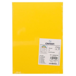 Brystol A4 żółty 185g 50k Canson (200040156)