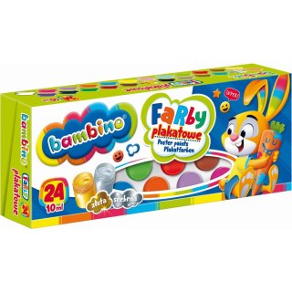 Farby plakatowe kolor: mix 10ml 24 kolor. St.Majewski (5903235002885)
