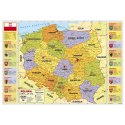 Podkład na biurko Derform Polska mapa - mix 340mm x 500mm (POPA)