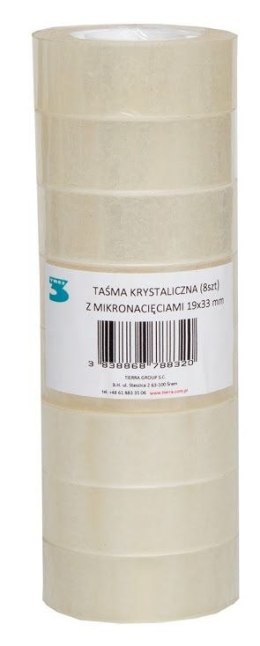 Taśma biurowa Tres KRYSTALICZNA 19mm 33m (TASSL1933)