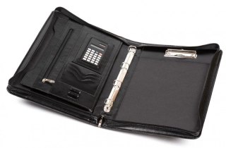 Teczka konferencyjna Brak przechowywanie dokumentów Okładka A4 czarny ekoskóra Jan-Pol Bis (AK-11N)