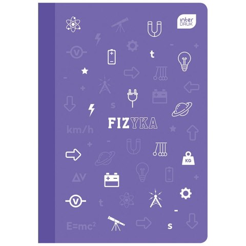 Zeszyt tematyczny fizyka A5 60k. 70g krata Interdruk