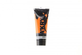 Farba akrylowa Żółta pomarańczowa kolor: yellow 14,6ml Renesans (07)