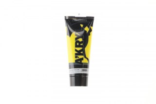 Farba akrylowa Żółta średnia kolor: yellow 200ml Renesans (05)