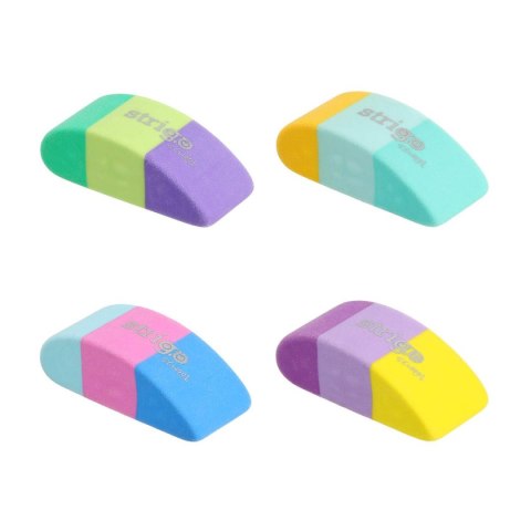 Gumka do mazania kolorowa w 4 kolorach Strigo (SSC445)