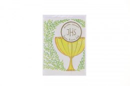 Kartka składana KARNET B6 KOMUNIA KÓŁKO KIELICH B6 Henry (5907465664943)