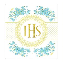 Kartka składana KARNET KW KOMUNIA TŁ NIEZAPOMINAJKA kw Henry (5907465664974)