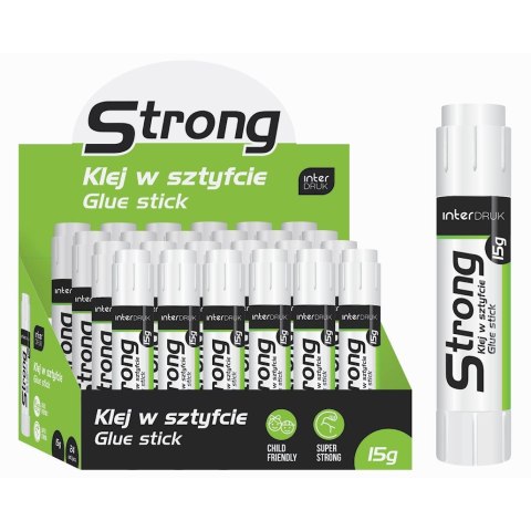Klej w sztyfcie STRONG 15g Interdruk (IKLSZ15ST)