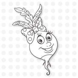 Kolorowanka Owoce i warzywa 3D