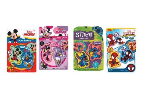Kreda 2D Spidey/Stitch/Minnie/Mickey kolor: mix 2 szt John (130040588)