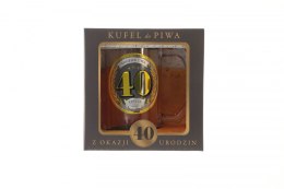 Kubek wielokrotnego użytku GOLD-40 urodziny 400ml Pan Dragon (5901854985541)