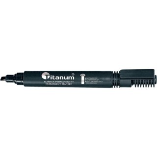 Marker permanentny wkład czarny 2,0mm okrągła końcówka Titanum (PY1026-02)