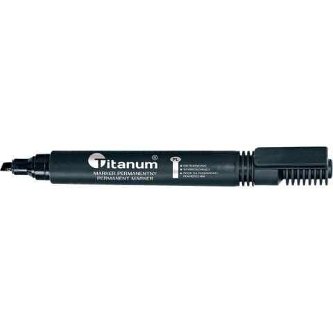 Marker permanentny wkład czarny 2,0mm okrągła końcówka Titanum (PY1026-02)