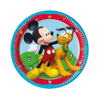 Talerz jednorazowy Mickey papier śr. 200mm 8 szt Godan (94050)