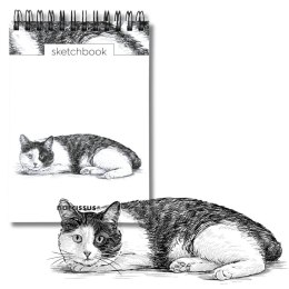 Blok artystyczny szkicownik kot A6 120g 60k Narcissus