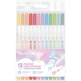 Flamaster Pastel mazaki dwustronne 12 kol 5902277316264 12 kol. Interdruk