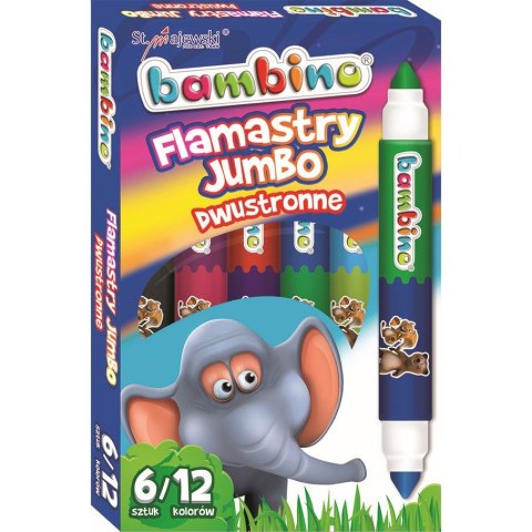 Flamaster Jumbo Dwustronny 12 kol. St.Majewski