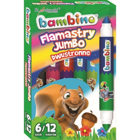 Flamaster Jumbo Dwustronny 12 kol. St.Majewski