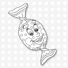 Kolorowanka Kolorujemy słodkości 3D