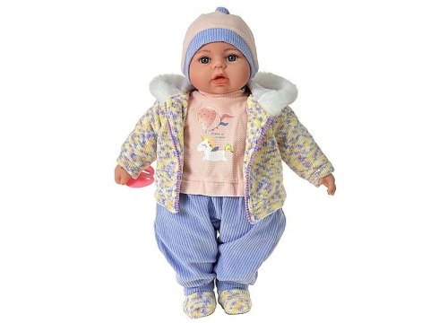 Lalka bobas z polskim głosem, śpiewa i mówi po polsku; PVC [mm:] 450 Adar (615366)