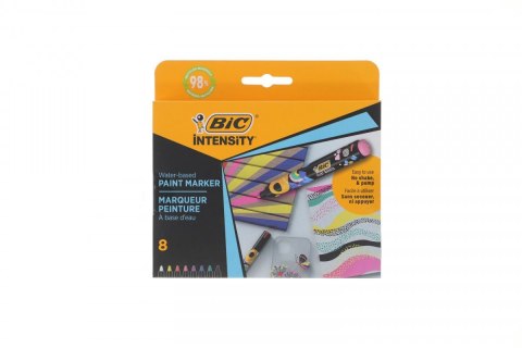 Marker specjalistyczny AKRYLOWE 8SZT wkład mix okrągła końcówka Bic (527430)