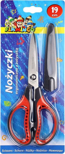 Nożyczki z zatyczką na ostrzu 19cm Flamingo (SH058.02XA)