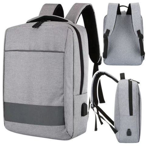 Plecak szary 40X30CM Lean (22310)