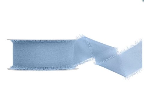 Wstążka Craft-Fun Series szyfonowa strzępiona 40x10 [mm x m] niebieski Titanum (WJ40-10-001)
