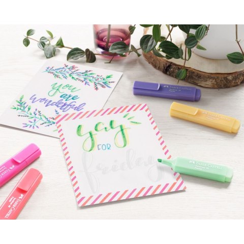 Zakreślacz Pastel wkład 4 kolory Faber Castell (FC154610)