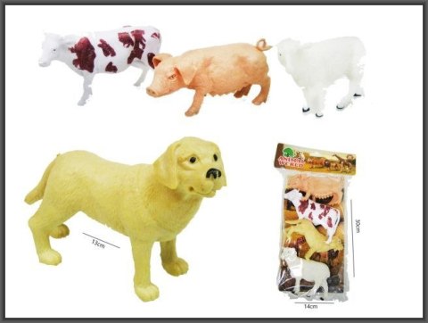 Figurka Zwierzęta domowe 4 szt 12-14cm Hipo (H13809)