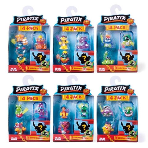 Figurka PIRATIX Shark Treasure Four Pack Orbico Sp. Z O.o. (PPX2B412IN00)