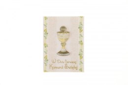 Kartka składana Komunia B6 plus B6 Agamis