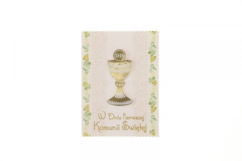 Kartka składana Komunia B6 plus B6 Agamis