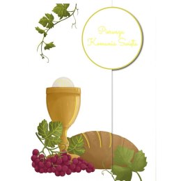 Kartka składana KARNET B6 KOMUNIA KÓŁKO CHLEB B6 Henry (5907465664943)