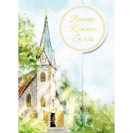 Kartka składana KARNET B6 KOMUNIA KÓŁKO KOSCIÓŁ B6 Henry (5907465664929)