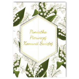 Kartka składana Karnet A5 KOMUNIA ROZ KONWALIE A5 Henry (5907465664882)