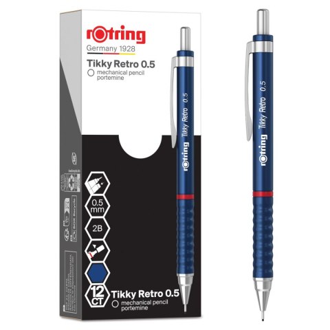 Ołówek automatyczny TIKKY RETROBLUE MP 0,5 0,5mm Rotring (2202566)