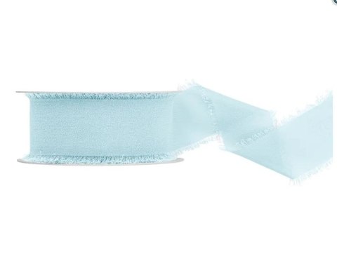 Wstążka Craft-Fun Series szyfonowa strzępiona 40x10 [mm x m] błękitny Titanum (WJ40-10-011J)