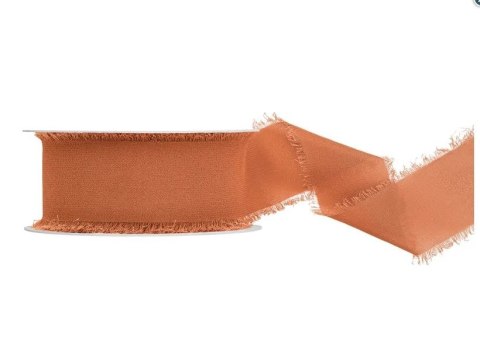 Wstążka Craft-Fun Series szyfonowa strzępiona 40x10 [mm x m] miedziana Titanum (WJ40-10-020)