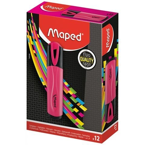 Zakreślacz fluo peps różowy wkład różowy 1,0-5,0mm Maped (734036)