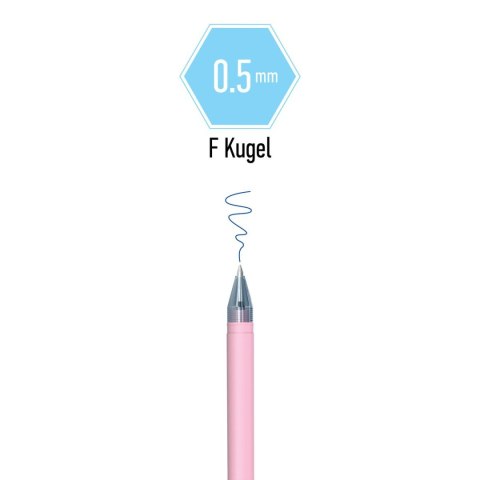 Długopis Haze wymazywalny wkład niebieski 0,5mm Berlingo (338377)