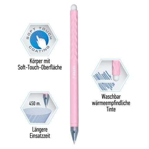 Długopis Haze wymazywalny wkład niebieski 0,5mm Berlingo (338377)